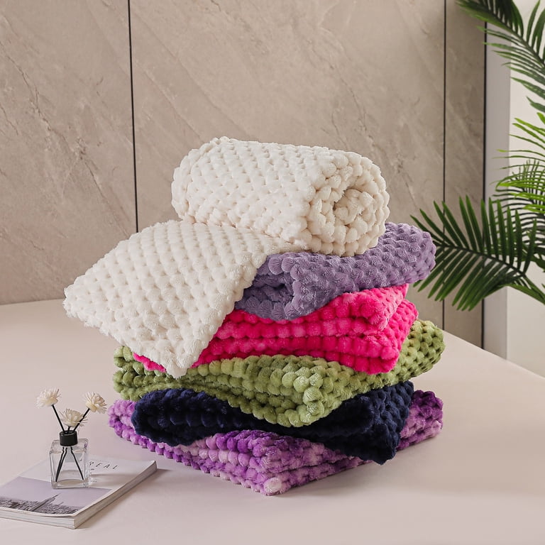 Exclusivo Mezcla Large Jacquard Fleece Throw 50x70 Pink photo 8
