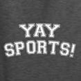 thumbnail image 5 of Wild Bobby YAY SPORTS! Sports Unisex Graphic Hoodie Sweatshirt, Heather Black, XX-Large, 5 of 5