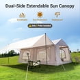 thumbnail image 5 of ABORON Inflatable Tents for Camping, Blow Up Tents for Camping, Glamping Tent with Skylight and Canopy, Camping Tents with Stove Jack for 12-14 Person, 5 of 9