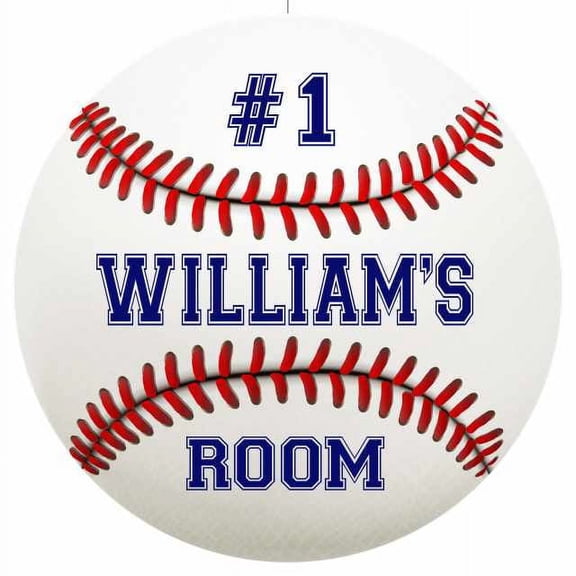 WILLIAM'S Bedroom 14" Round Metal Sign Boys Room Wall Decor Gift 100140030011