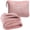 Dusty Rose Pink, variant on Premium Soft Plush Travel Blanket Pillow Airplane Throw - Navy Blue