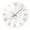 White, variant on White Marble Wall Clock 12 Inch Modern Wall Clocks Battery Operated Silent Non Ticking Round Glass Clock for Kitchen Bedroom Living Room