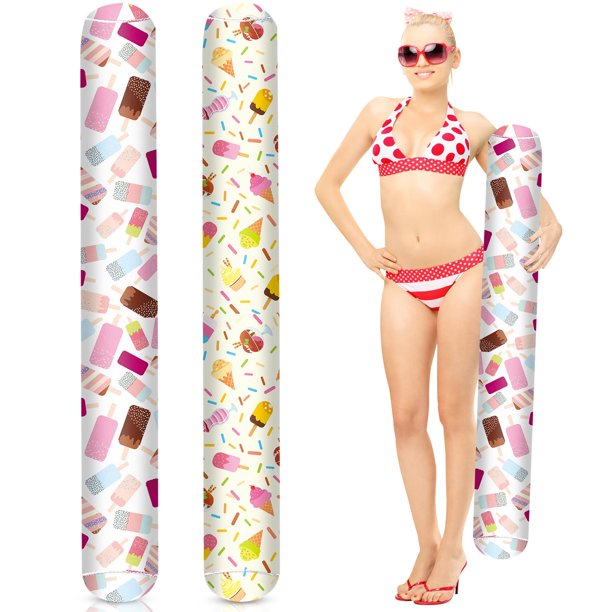 Juego de 2 Rollores Inflables para Piscina WinnerWhy con Funda de Tela