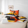 thumbnail image 5 of Boys Ball Sports Bed in a Bag King 7 Pieces,Basketball Hoop Comforter Set Reversible Sunset Cityscape Competitive Games Design,Soft Breathable Bedding Sets with Comforter,Sheets,Pillowcases, 5 of 5