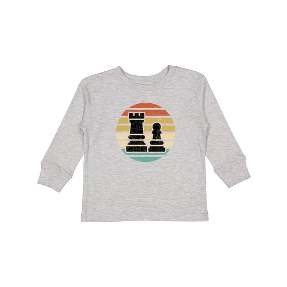 Inktastic Chess Player Retro Sunset Boys or Girls Long Sleeve Toddler T-Shirt