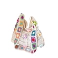 thumbnail image 2 of Kmonabie Handmade Knitted Shoulder Bag, Colorful Floral Strap Woven Tote Summer, Bohemian Crochet Beach Bag for Women Travel Market, Beige, 2 of 5