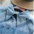 thumbnail image 2 of YEKEYI Large Pointed Collar Denim Fake Collar Detachable,Dickey Collars Blouse Top for Women Girls Decorative Favors, 2 of 7