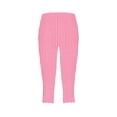 thumbnail image 6 of Aboser Womens Summer Capri Leggings Fashion Striped Print Capris Slim Fit High Waisted Tights Stretchy Casual Knee Length Beach Pants, 6 of 6