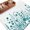 DarkTurquoise, variant on Teal Spring Floral Area Rugs 5'x8', Washable Small Throw Rugs for Classroom Bedroom, Watercolor Flowers Elegant Pastoral Indoor Outdoor Rug Non-Slip Low Pile Carpet Runner Reversible Floor Mats