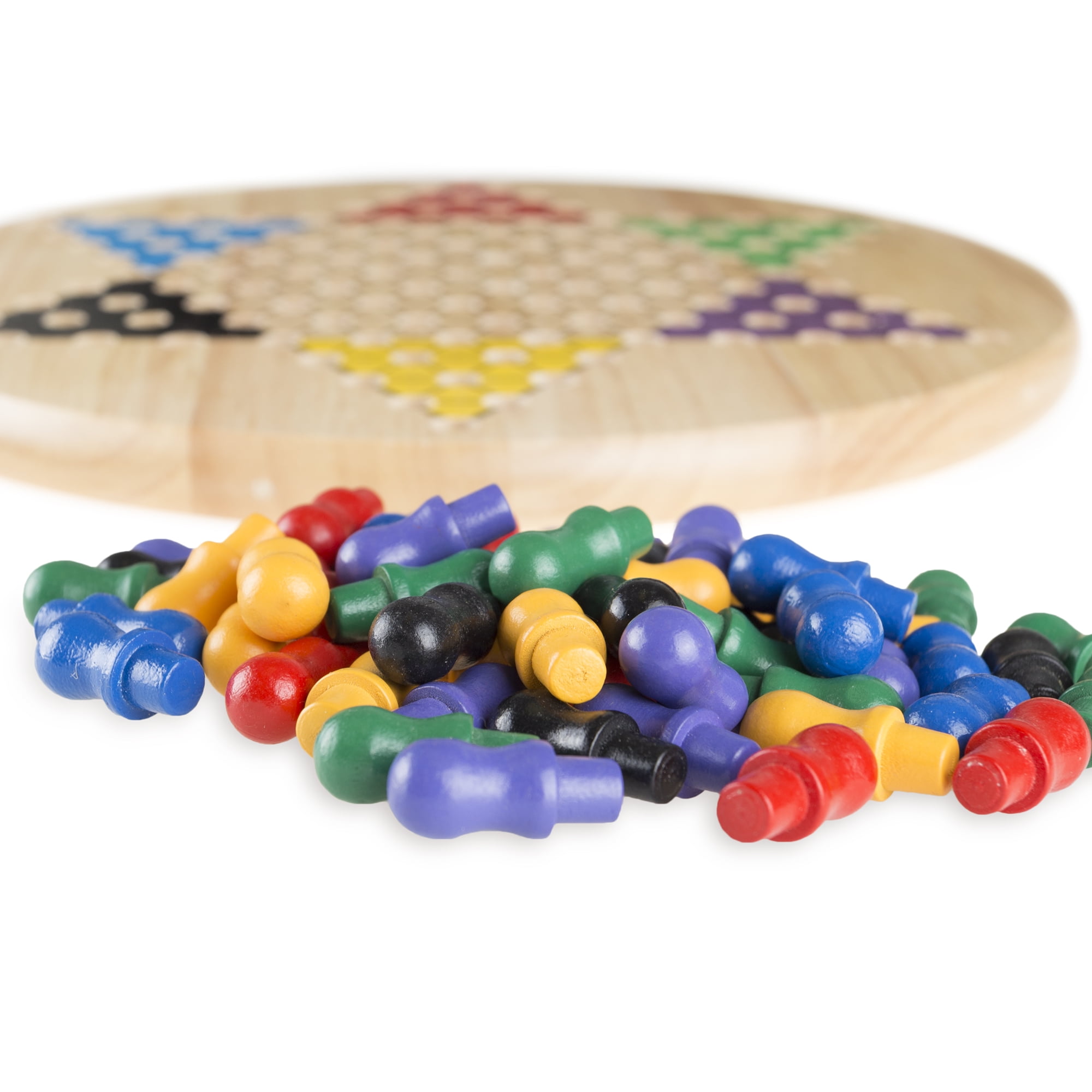 Chinese Checkers Game Set, Game for Adults, Boys and Girls by Hey! Play!