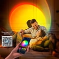 thumbnail image 4 of Xebkor Proyector De Lámpara De Puesta De Sol, Lámpara De Proyección Led Que Cambia Multicolor, Botón De Interruptor Y Control De Aplicación, Rotación De 360 ​​Grados, Lámpara De Luz Solar Para Dormito, 4 of 7