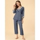 thumbnail image 3 of Conjuntos de pijama Allegra K para mujer ropa de dormir suave Gris oscuro S, 3 of 6