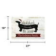 thumbnail image 5 of Personalized Planet 27x18 Dachshund Through The Snow Christmas Doormat with Custom Family Name Printed on Rectangular 1/4” Thick Non Slip Mat for Kitchen Hallway Deck or Porch, 5 of 6
