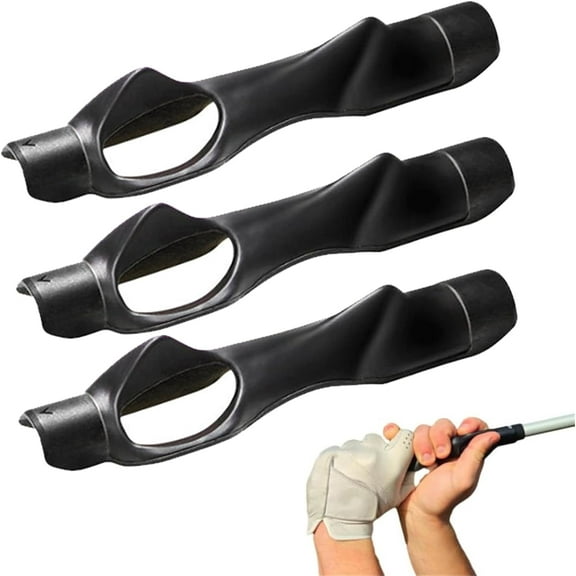 Gripfix Golf Grip Trainer, 3-Pack Golf Grips Training Aid, Golf Club Trainer for Right-Handed Players | Enhance Swing Accuracy, Grip Strength & Muscle Memory | Weather-Resistant Anti-Slip Design