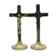 thumbnail image 5 of Crucifijo de cruz de pie, Jesús Cristo en decoración de cruz Regalos Estatua religiosa para el escritorio de pared de , Bronce Sunnimix Crucifijo Cruz, 5 of 7