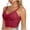 Red, variant on EOYWHK Seamless Bras for WomenFashion Women Solid Color Steel Rings Lace Pad Gathering Camisole Integrated Type Daily Bra