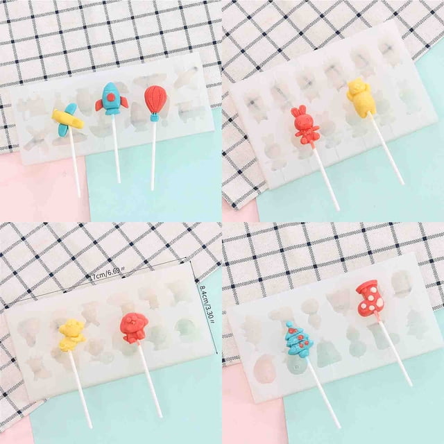 Vaidha Lollipop Flower Candy Chocolate Molds Cak e Decorating