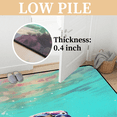 thumbnail image 3 of CURLYOOT Sea Turtles Area Rugs 5'x7' Washable Rug Large Living Room Rug Non Slip Nautical Ocean Indoor Floor Carpet for Dining Room Bedroom Home, 3 of 7
