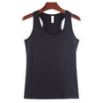 thumbnail image 1 of Minnieouse Chaleco de algodón para mujer, ropa recortada de moda de punto, camiseta transpirable fresca, camisas de fondo exterior de primavera, Prendas para la parte del cuerpo Negro 3XL Minnieouse AP010463-06B, 1 of 6