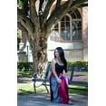 thumbnail image 3 of Happy Trunks Womens Boho Long Maxi Skirts - Loose Gypsy Wrap Skirt - Bohemian Hippie Style High Waisted Skirt (Large/X-Large, Red Honeycomb), 3 of 9