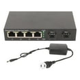 thumbnail image 2 of Commutateur SFP à 6 Ports, 2 Ports SFP, 4 Ports RJ45, 1000 Mbps, Transmission Sans Perte, Prêt à l'Emploi, Indicateur LED, Commutateur Optique Ethernet pour Bureau, 2 of 7