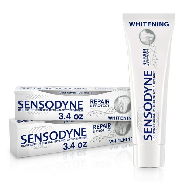Sensodyne Repair and Protect Teeth Whitening Sensitive Toothpaste, 3.4