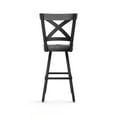 thumbnail image 5 of Amisco Jasper 26 In. Swivel Counter Stool - Grey Distressed Wood / Black Metal, 5 of 10