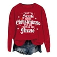 thumbnail image 3 of Women's Winter Fashion Sweatshirt Festive Christmas Print Round Neck Top, 3 of 3