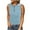 Sky Blue, variant on Womens V Neck Tank Tops Summer Ribbed Sleeveless Henley Shirts Sexy Low Cut Button Down Cami Knit Tees