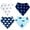 Blue Marine, variant on Basico Unisex Baby Bandana Bibs 100% Cotton Baby Shower Gift Set Value Pack&nbsp;