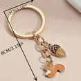 thumbnail image 4 of 1pc Cartoon Squirrel Pine Cone Keychain Cute Animal Key Ring Purse Bag Backpack Car Key Charm Accessory Women Gift, 4 of 6