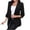 Black, variant on ZACPNCV Women's Winter Casual Jackets Long Sleeve Solid Color Buttonless Suit Jacket Black