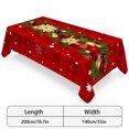 thumbnail image 2 of 2026 Christmas Indoor Home Decor Christmas Tablecloth Decor Waterproof Washable Xmas Holiday Table Cover Festive Printed Rectangle Table Cloth For Dining Table Kitchen Party Indoor Outdoor, 2 of 7