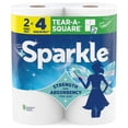 thumbnail image 3 of Sparkle Tear-A-Square Paper Towels, 2 Double Rolls, 110 Sheets per Roll, 3 of 15