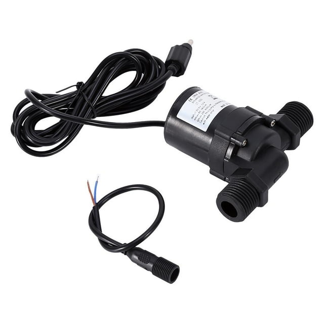 Bomba de Circulación de Agua Solar Motor sin Escobillas Bomba de Agua de Motor 600L / H IP68 Conector DC 12V para Sistema de Circulación Solar Eotvia No