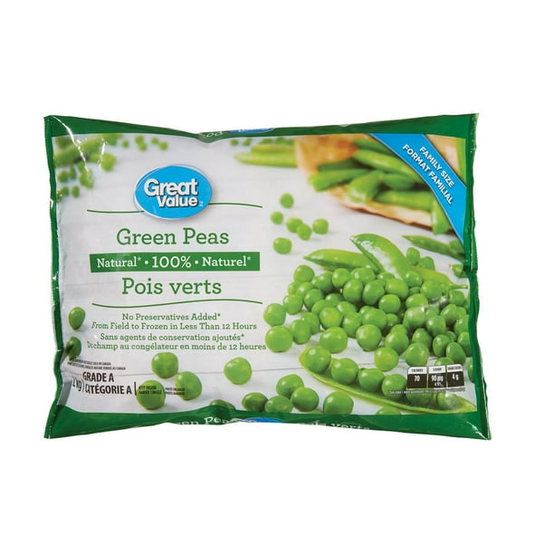 Pois verts Great Value 2 kg