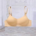 thumbnail image 2 of Hrsba Seamless Bra,Solid Color Classic Casual Push Up Breathable Soft Fabric Gentle Support Daily Bra for Women, 2 of 5