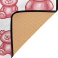 thumbnail image 3 of Yayeee Area Rugs for Living Room 5.2'x4' Non Slip Washable Bedroom Floor Carpet, Gummy Bear Pattern, 3 of 6