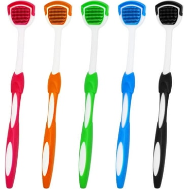 Tongue Brush, Tongue Scraper, Tongue Cleaner, Tongue Scraper Brush, Tongue Scraper Cleaner, Tongue Brushes, Helps Fight Bad Breath, 5 Tongue Scrapers, 5 Packs