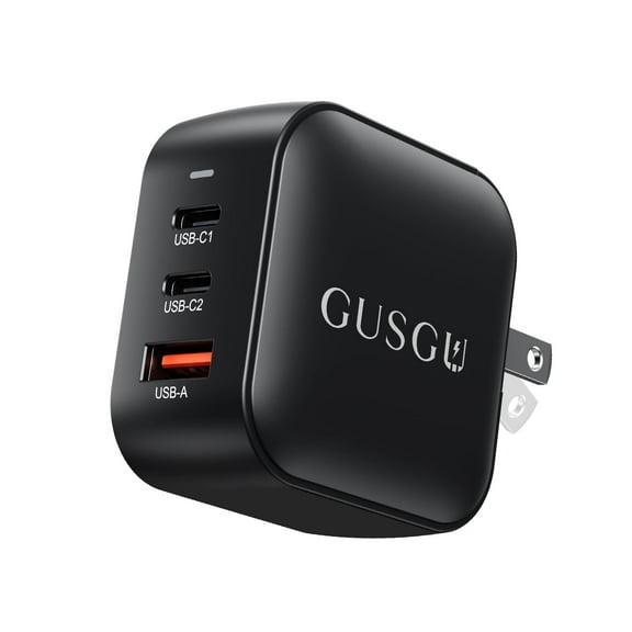 GUSGU A70 70W GaN USB-C Compact Charger Block, USB-C Wall Charger(Black)