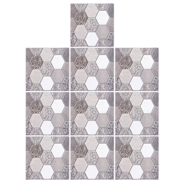 Etiquetas engomadas decorativas, 10PCS Etiqueta autoadhesiva de la pared del azulejo Etiqueta autoadhesiva del azulejo Confiabilidad excepcional Jadeshay A