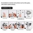 thumbnail image 3 of ULTNICE Handheld Showers Holder Universal Adjustable Showerhead Bracket 8x7.5x4.5cm Plastic Plating for Families 1 Pc, 3 of 8