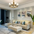 thumbnail image 1 of Modern Abstract Area Rug, Non-Shedding Living Room Bedroom Dining Home Office Crystal Velvet Carpet, 2' x 3', Gradient Yellow, 1 of 3