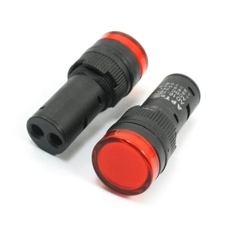 - Unique Bargains AD16-16C DC 24V 15mm Thread Red Signal Indicator Light 45mm x 19mm 2Pcs