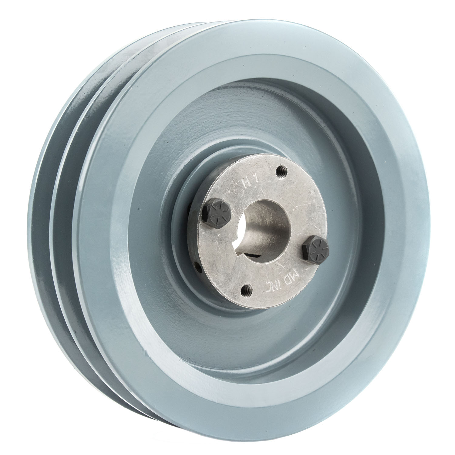 4.5" Cast Iron Dual Groove V-Belt Pulley - B Section 5L, Includes 1" Bushing 11 thumbnail image