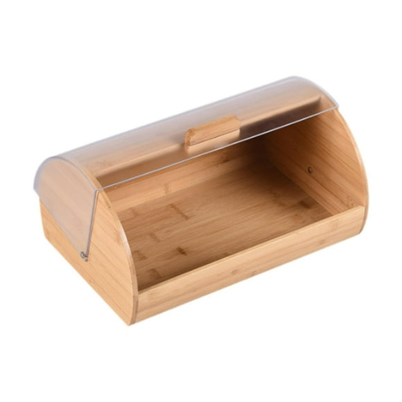 Lipstore Bamboo Bread Drawer Box Bread Storage Bin Practical Large Capacity Bamboo Bread Box Cake Storage Container for Pantry Kitchen