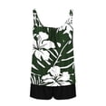 thumbnail image 3 of qucoqpe Tankini Swimsuits for Women Fashion Floral Print Tummy Control Two-Piece Modest Bathing Suits Beach Blouson Swimwear & Boyshorts with Pockets, 3 of 5