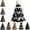 B-1pcs, variant on DIY Halloween Quilted Fabric Tree Kit, 3D Padded Sewing Craft Project, Seasonal Mantel Shelf Decor, Halloween Home Decor, Handmade Holiday Gift for Crafters (F-1pcs)
