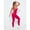 Hot Pink, variant on Top-kevin Women's Criss Cross Backless Sports Jumpsuit, Summer Clothes, Sporty Scoop Neck Backless Tank Jumpsuit, Ladies Sportswear for Indoor Outdoor Wear