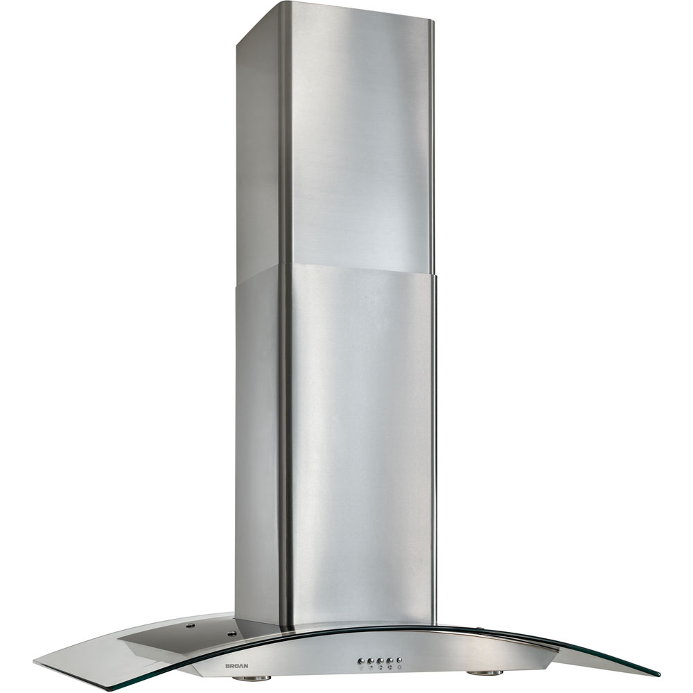 Broan 36'' Island Mount Glass Vent Hood